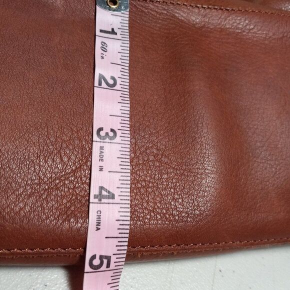 American Leather Company Brown Satchel Cottagecore Granny Chic Grandmacore - Picture 9 of 11